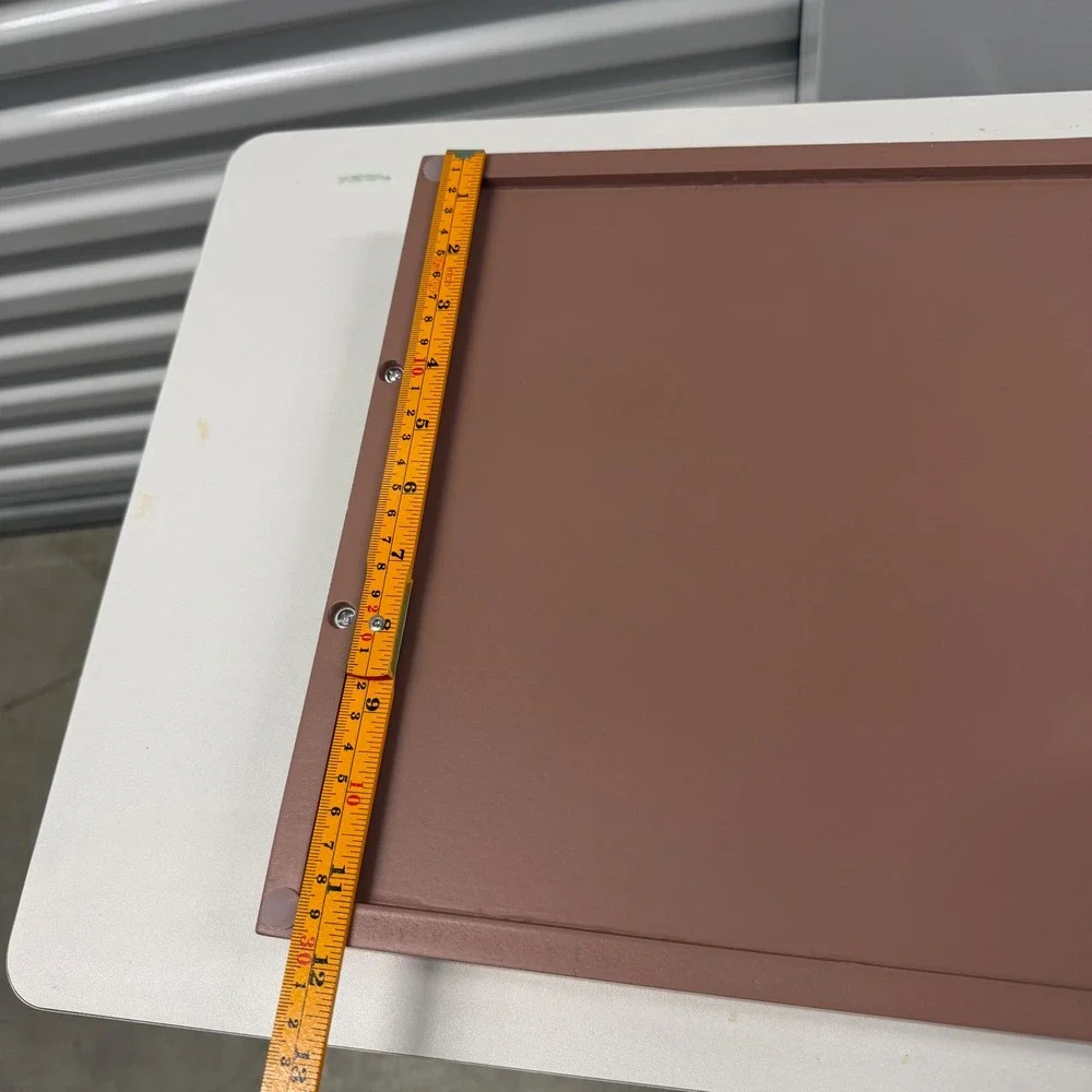 Modern Mauve Pink Decorative Serving Tray with Gold Handles 16x12 Rectangle